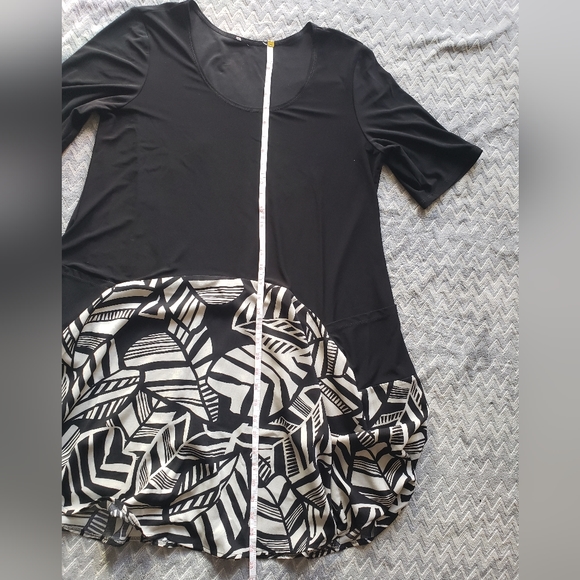 Joseph Ribkoff tropical leaf dress - Picture 5 of 8